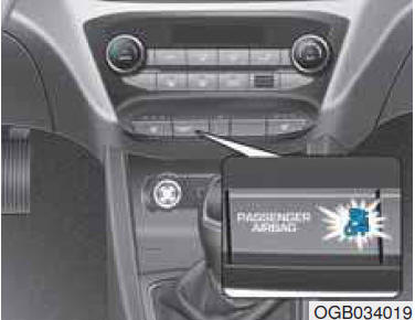 Interuttore ON/OFF airbag frontale passeggero