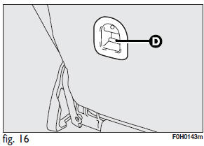 Predisposizione per montaggio seggiolino isofix universale