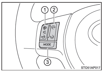 Uso dell'impianto audio con i comandi audio sul volante