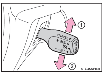 Regolazione della velocità impostata