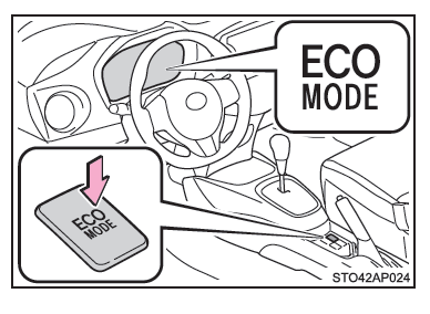 Selezione della modalità di guida Eco