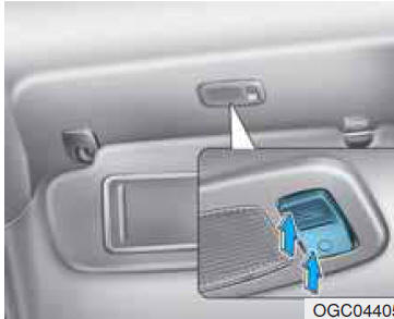 Luce specchietto di cortesia