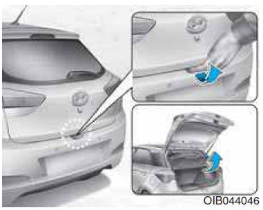 Apertura del portellone