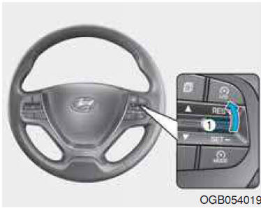 Per ripristinare la velocità di crociera