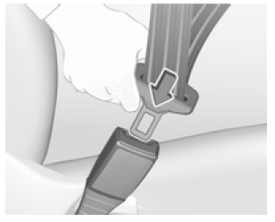 Cintura di sicurezza a tre punti di ancoraggio