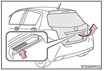 Apertura del portellone posteriore dall'esterno del veicolo (veicoli con sistema di entrata e avviamento intelligente)